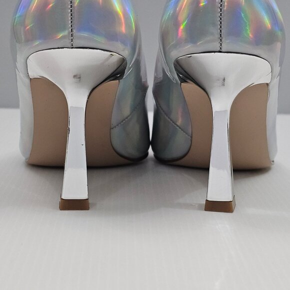 NEW Steve Madden Salza Pumps Womens 6 Iridescent Metallic Pointed Toe Stiletto - Picture 10 of 15